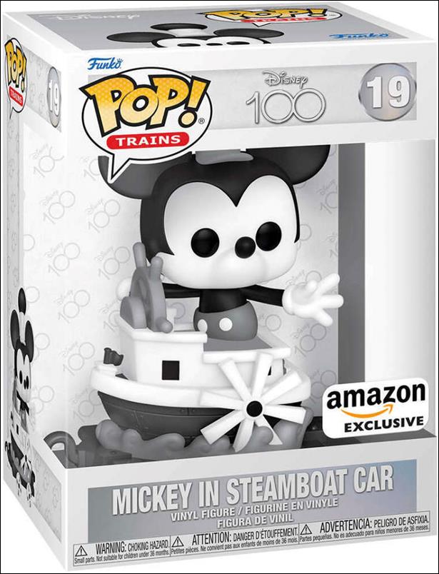 POP! Trains figure 19 Mickey in Steamboat Car Amazon Exclusive