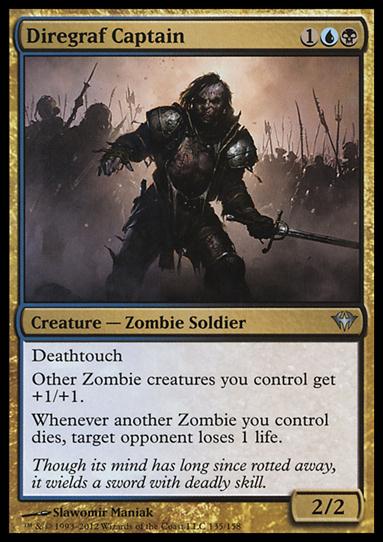 Magic the Gathering: Dark Ascension (Base Set) card 135 Diregraf Captain