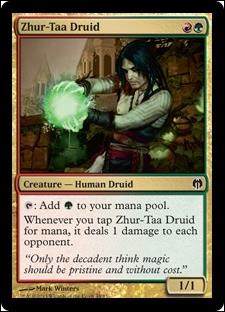 Magic the Gathering: Duel Decks: Heroes vs. Monsters (Base Set) card 48 Zhur-Taa Druid