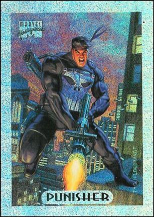 1994 Marvel Masterpieces (Holofoil Subset) card 6 Punisher (Silver Foil)