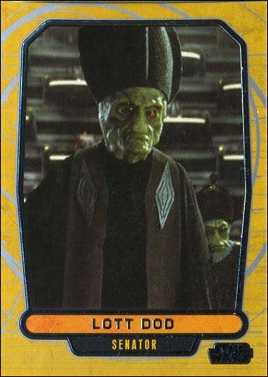 Star Wars Galactic Files (Base Set) card 25 Lott Dod Senator
