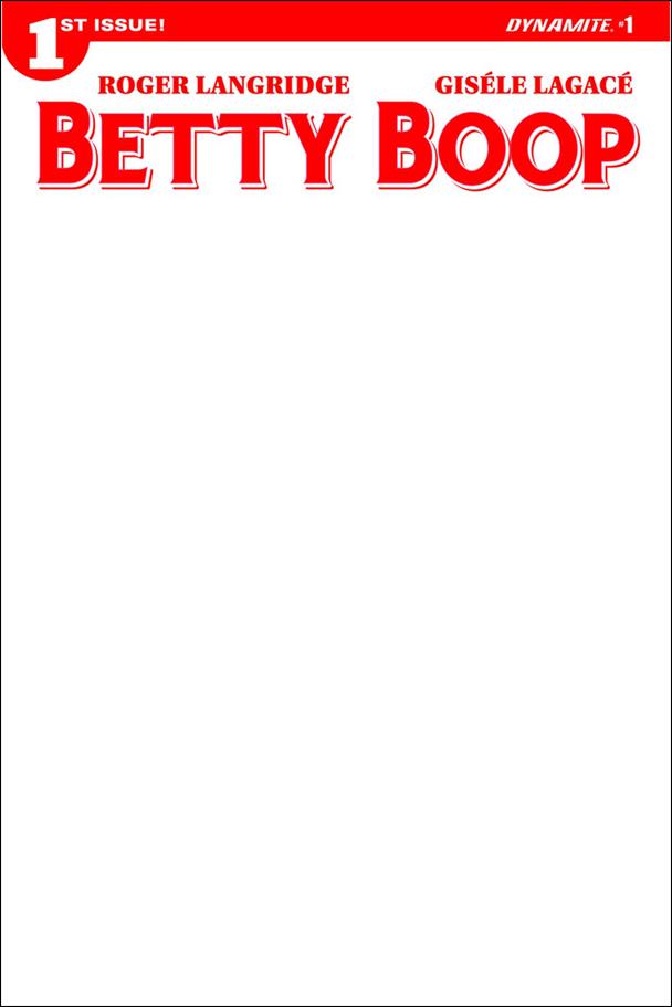 Betty Boop issue 1-G Blank Authentix Cover