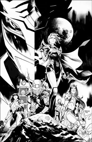 Power Rangers: Drakkon - New Dawn issue 1-D Dan Mora 1:25 Black & White Cover