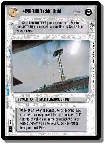 Star Wars: Hoth Limited (Base Set) card 88 WED-1016 'Techie' Droid