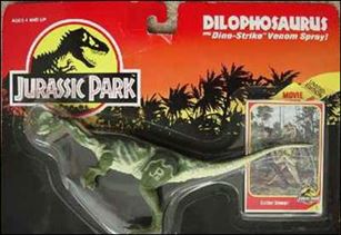 Jurassic Park (Movie) Action Figures figure 7 Dilophosaurus (Dino Strike)
