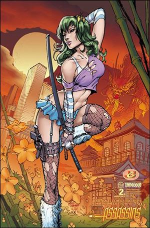 Executive Assistant: Assassins issue 2-D Mike DeBalfo Jesse James Comics Cover 1/750