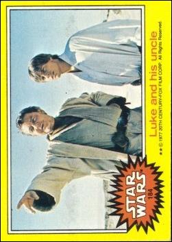 Star Wars: Series 3 (Base Set) card 184 Luke and his uncle