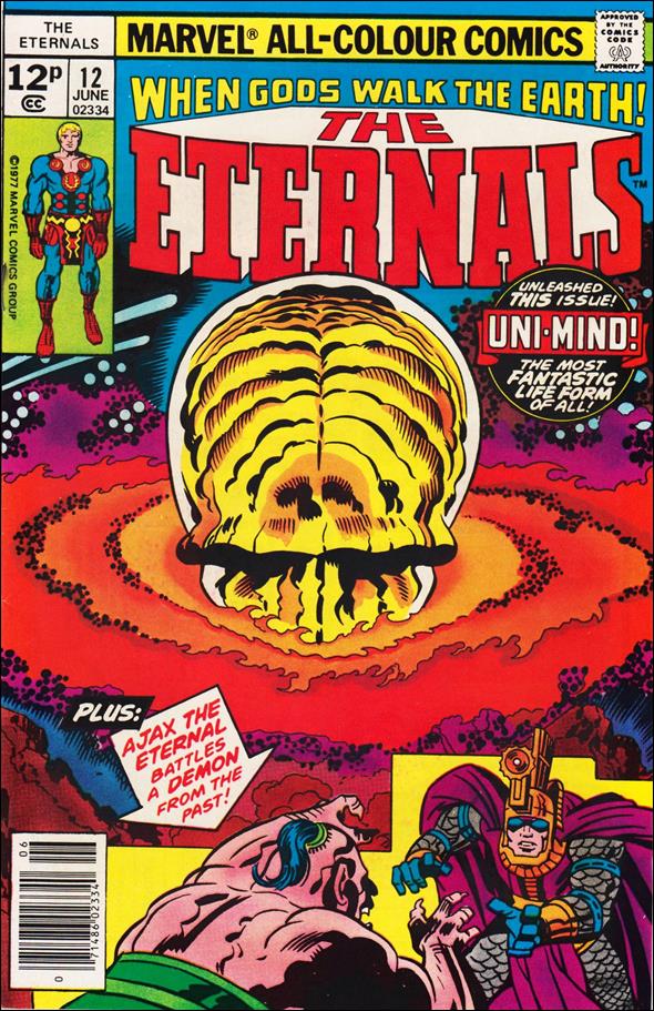 Eternals (1976) issue 12-C UK Price Cover