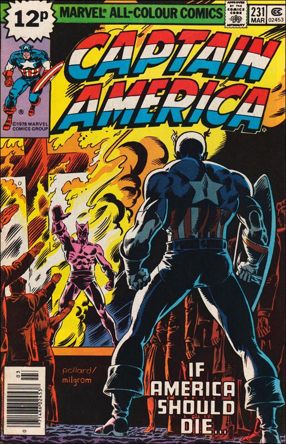 Captain America (1968) issue 231-B UK Price Cover