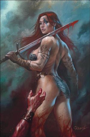 Red Sonja (2023) issue 13-L Lucio Parrillo Virgin Cardstock Cover 1/100