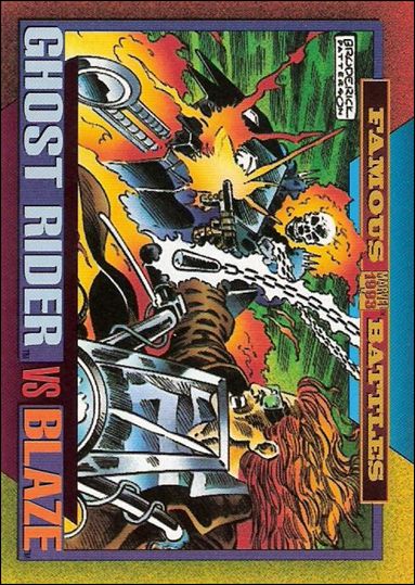 Marvel Universe: Series 4 (Base Set) card 172 Ghost Rider vs Blaze