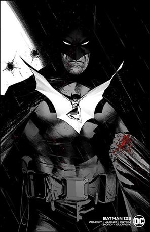 Batman (2016) issue 125-I Jorge Jimenez 1:25 Wraparound B&W Cardstock Cover