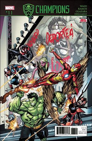 Champions (2016) issue 11 Humberto Ramos Cover