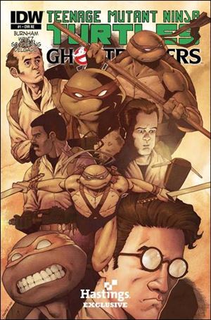 Teenage Mutant Ninja Turtles/Ghostbusters issue 1-D Brent Peeples Hastings Cover