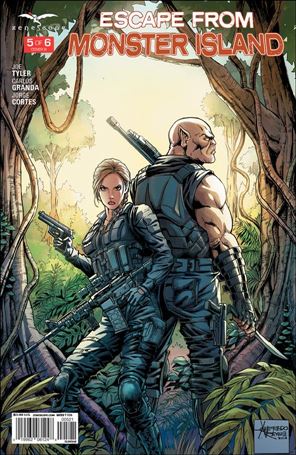 Escape from Monster Island issue 5-B Alfredo Reyes Cover