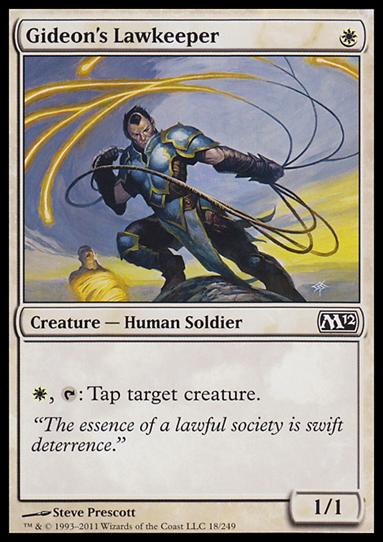 Magic the Gathering: 2012 Core Set (Base Set) card 18 Gideon's Lawkeeper