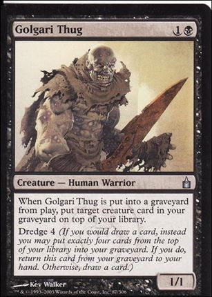 Magic the Gathering: Ravnica (Base Set)  card 87 Golgari Thug