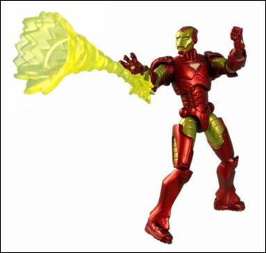 Marvel Universe (Series 1) figure 001-B Iron Man - Loose