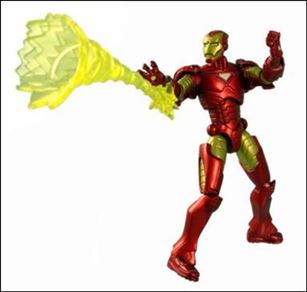 Marvel Universe (Series 1) figure 001-B Iron Man - Loose