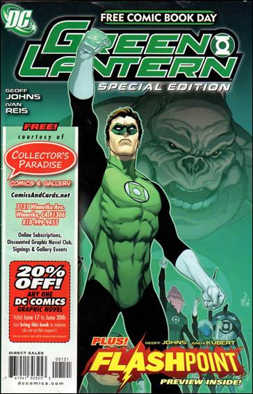 FCBD 2011 Green Lantern Flashpoint Special Edition issue 1-D Collector's Paradise Cover