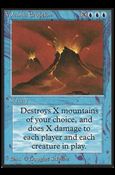 Magic the Gathering: Limited Edition Beta (Base Set) card 89 Volcanic Eruption