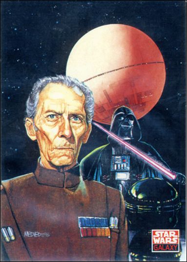 Star Wars Galaxy: Series 2 (Promo) card SWB1 Grand Moff Tarkin and Darth Vader