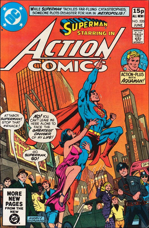 Action Comics (1938) issue 520-B UK Price Cover