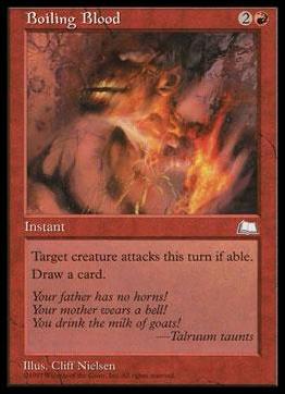Magic the Gathering: Weatherlight (Base Set) card 92 Boiling Blood