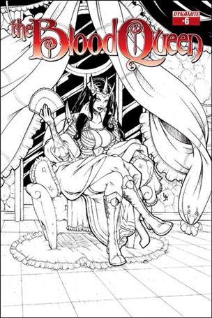 Blood Queen issue 6-C Yonami 1:10 Black & White Cover