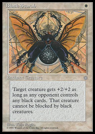 Magic the Gathering: Ice Age (Base Set) card 6 Black Scarab