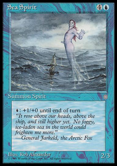 Magic the Gathering: Ice Age (Base Set) card 95 Sea Spirit
