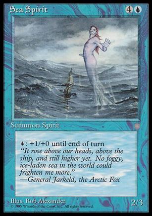 Magic the Gathering: Ice Age (Base Set) card 95 Sea Spirit