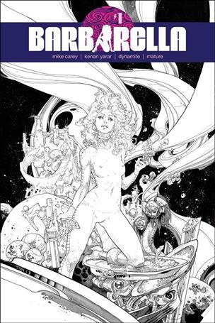 Barbarella (2017) issue 1-N Kenneth Rocafort 1:40 Black & White Cover