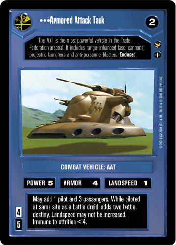 Star Wars: Theed Palace Limited (Base Set) card 55 Armored Attack Tank