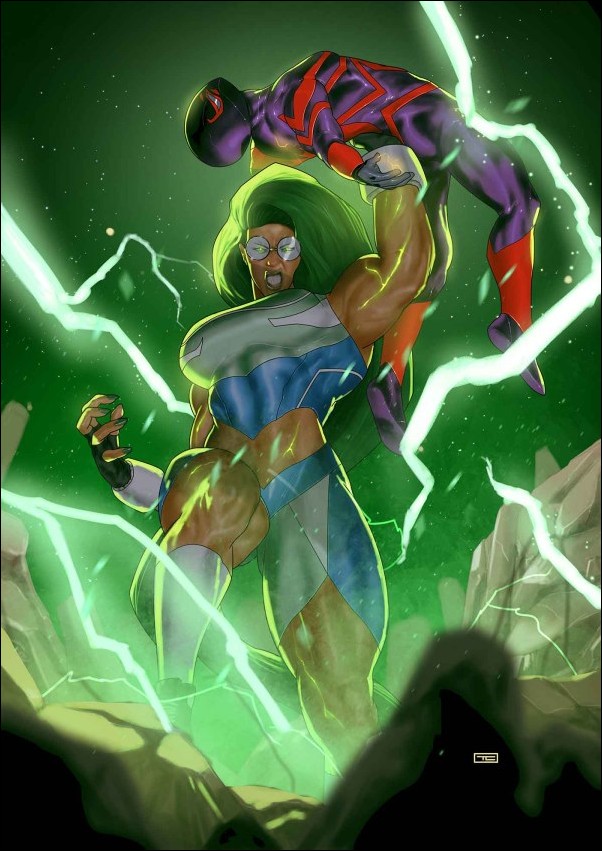 Miles Morales: Spider-Man (2022) issue 33-F Taurin Clarke Virgin 1:25 Cover (Second Printing)