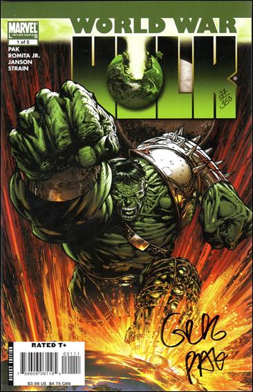 World War Hulk issue 1-F DF David Finch Cover (Signed by Greg Pak) 1/350