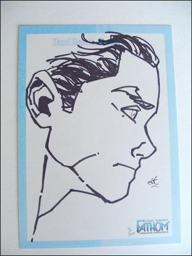 Michael Turner's Fathom (Case Topper 5X7 Sketch Card Subset) card 1-C Chance Calloway
