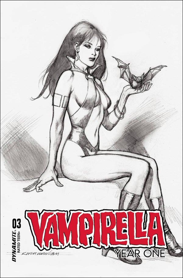 Vampirella: Year One issue 3-F Kevin Nowlan 1:10 Sketch Cover