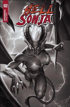 Hell Sonja issue 2-L Jung-Geun Yoon 1:10 Black & White Cover