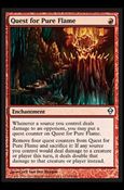 Magic The Gathering: Zendikar (Base Set) card 144 Quest for Pure Flame