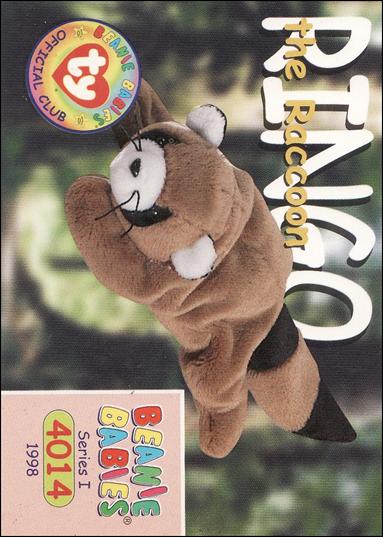 Beanie Babies Series 1 (Base Set) card 110 Ringo the Raccoon