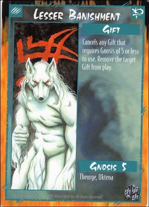 Rage Limited (Base Set) card 154 Lesser Banishment 