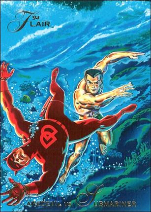 Marvel Annual Flair '94 (Base Set) card 17 Daredevil vs Submariner