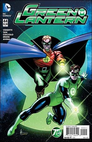 Green Lantern (2011) issue 44-B H. Chaykin Green Lantern 75th Anniversary Cover