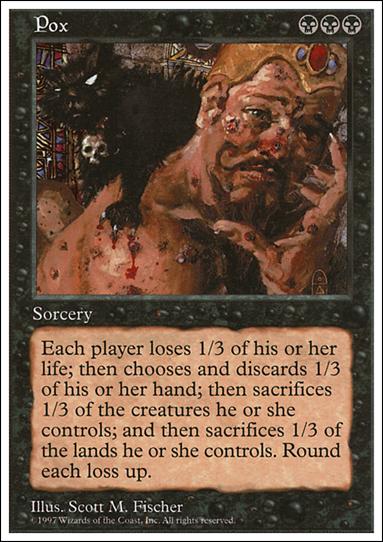 Magic the Gathering: 5th Edition (Base Set) card 189 Pox