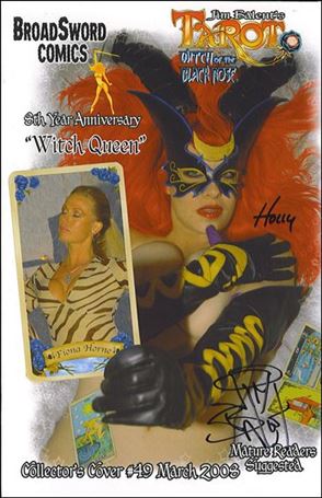 Tarot: Witch of the Black Rose issue 49-C 8th Anniversary Signed Photo Cover w/COA 1/1000