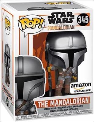 POP! Star Wars figure 345-B The Mandalorian (Chrome) Amazon Exclusive