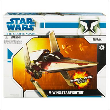 Star Wars: The Clone Wars Collection Vehicles figure 2 V-Wing Starfighter