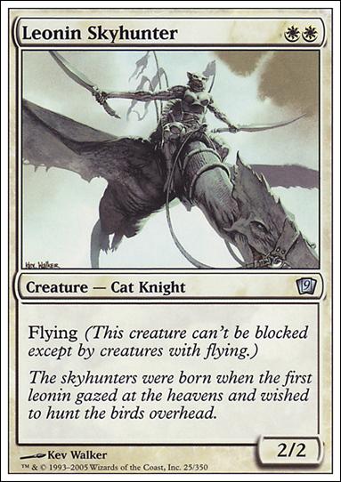 Magic the Gathering: 9th Edition (Base Set) card 25 Leonin Skyhunter