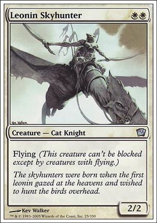 Magic the Gathering: 9th Edition (Base Set) card 25 Leonin Skyhunter